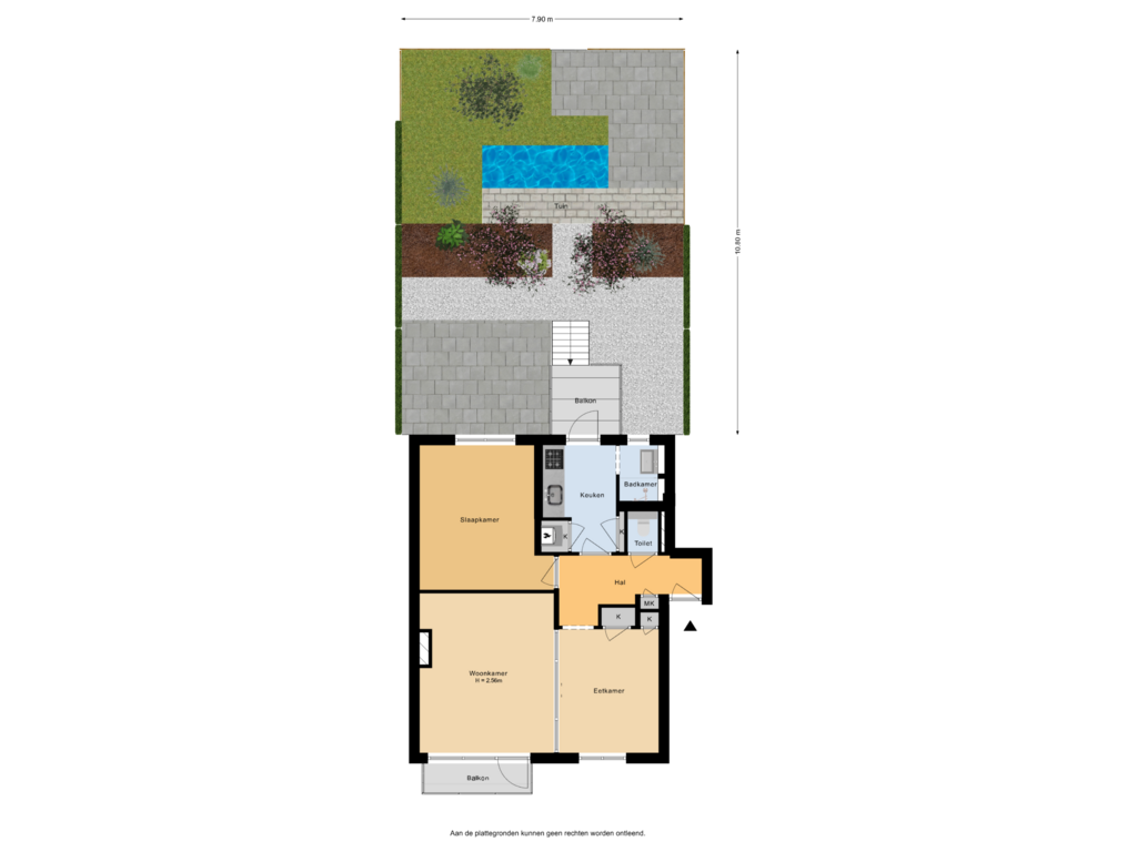 Bekijk plattegrond van Situatie van Veldkamp 34