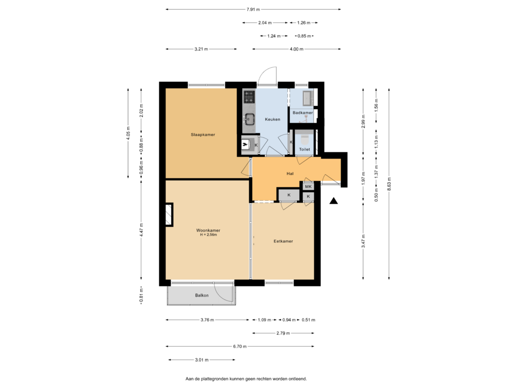 Bekijk plattegrond van Begane grond van Veldkamp 34