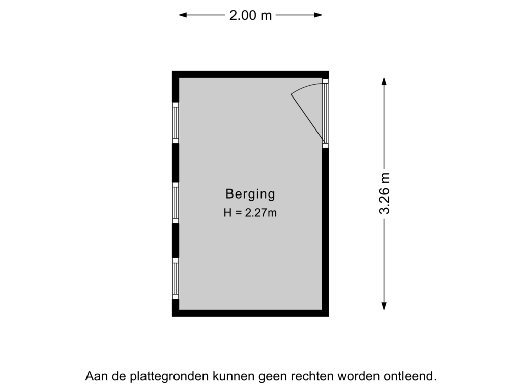 Bekijk plattegrond van Berging van Veldkamp 34