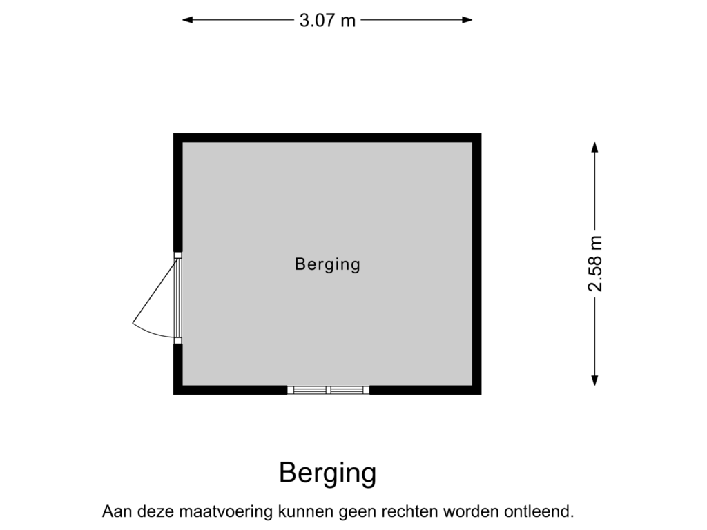 Bekijk plattegrond van Berging van Biezenbleek 14