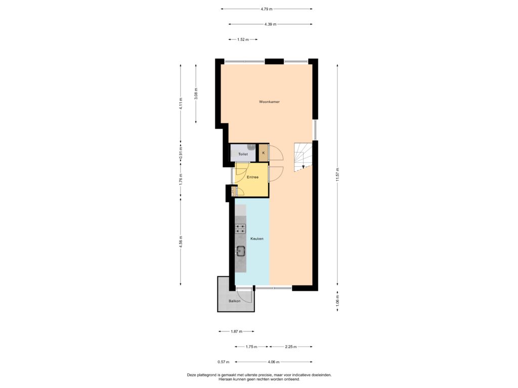 Bekijk plattegrond van 2e Verdieping van Vogelweg 132