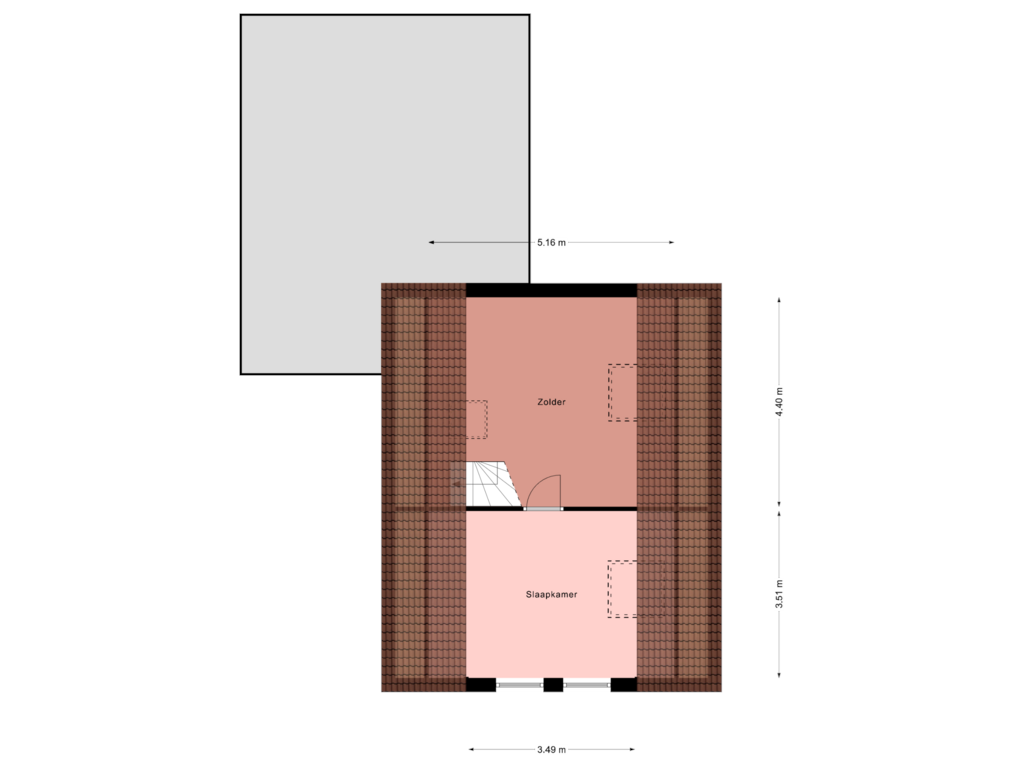 Bekijk plattegrond van Verdieping 2 van van 't Hoffstraat 14