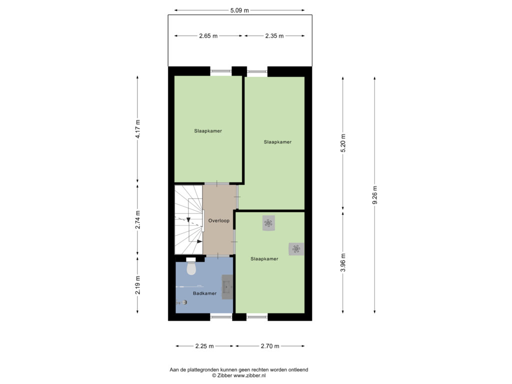 View floorplan of Eerste Verdieping of John Bardeenstraat 10