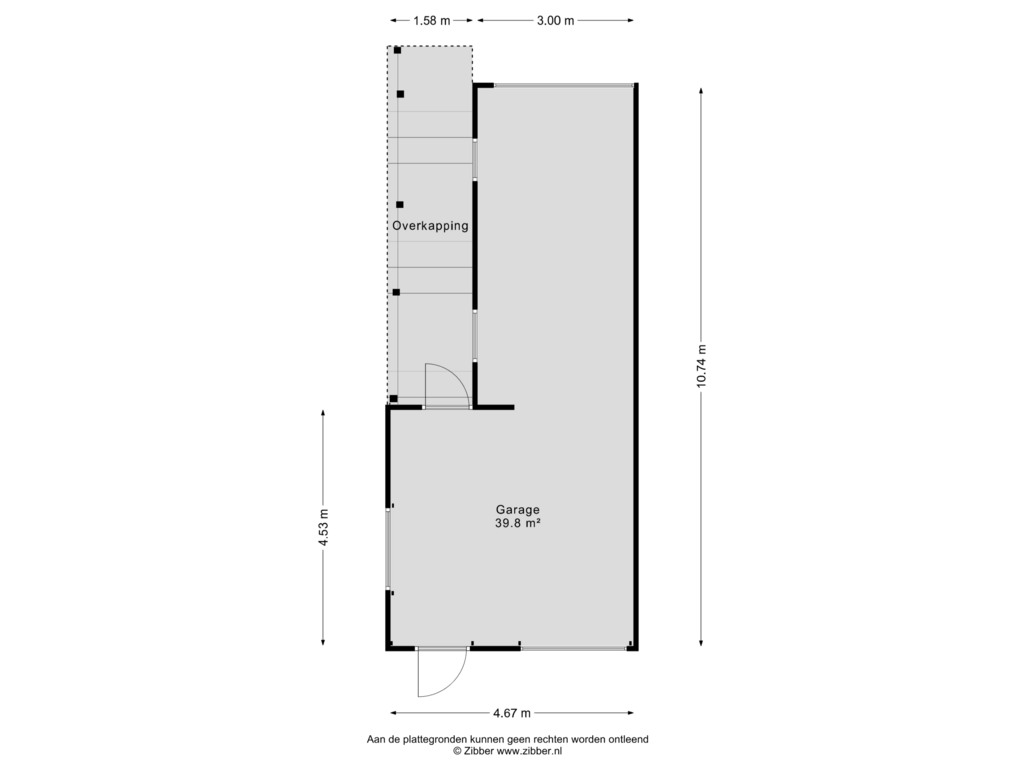 Bekijk plattegrond van Garage van Vissersverkorting 3