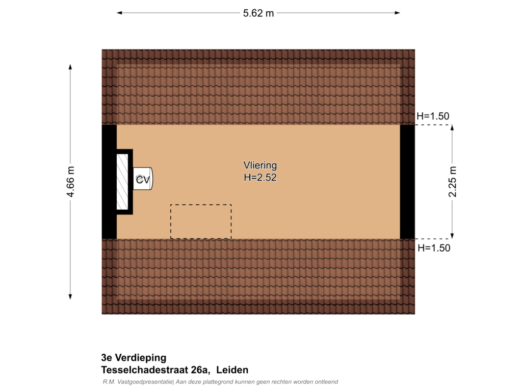 Bekijk plattegrond van 3e Verdieping van Tesselschadestraat 26-A