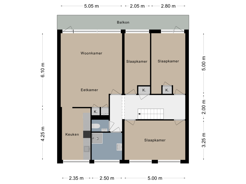 Bekijk plattegrond van Begane grond van Burg. van Grunsvenplein 121