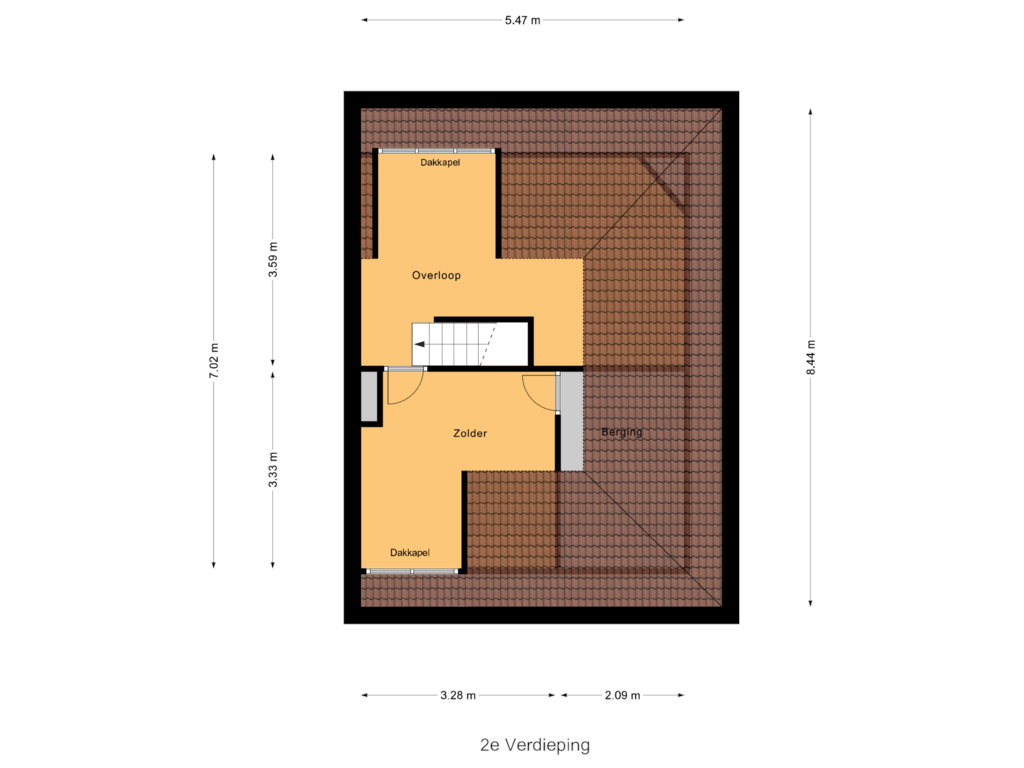 Bekijk plattegrond van 2e Verdieping van Oude Zwolsestraat 2