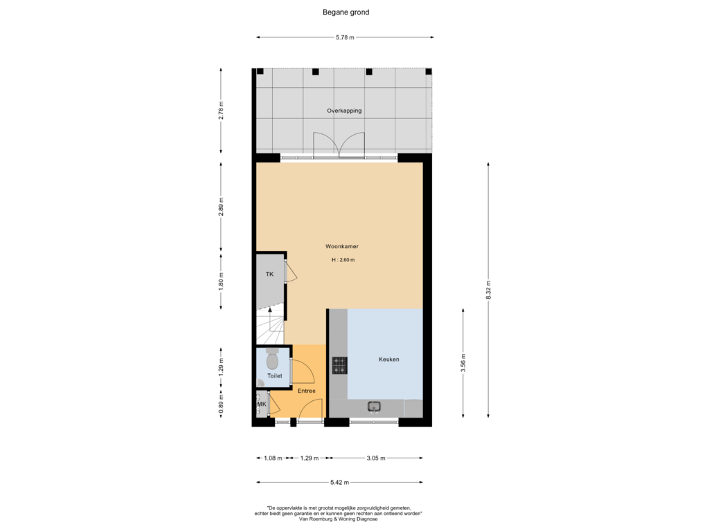 Bekijk plattegrond van Begane grond van Ringslang 38