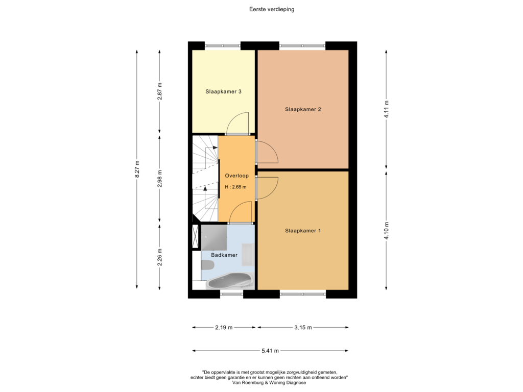 Bekijk plattegrond van Eerste verdieping van Ringslang 38