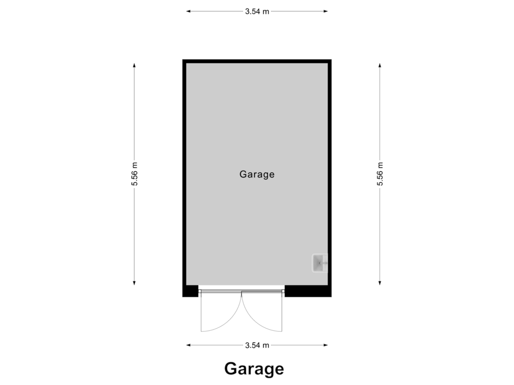 Bekijk plattegrond van Garage van Herenstraat 125