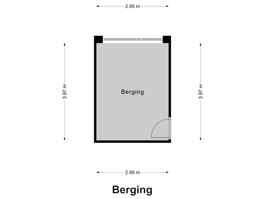 Bekijk plattegrond van Berging van Herenstraat 125