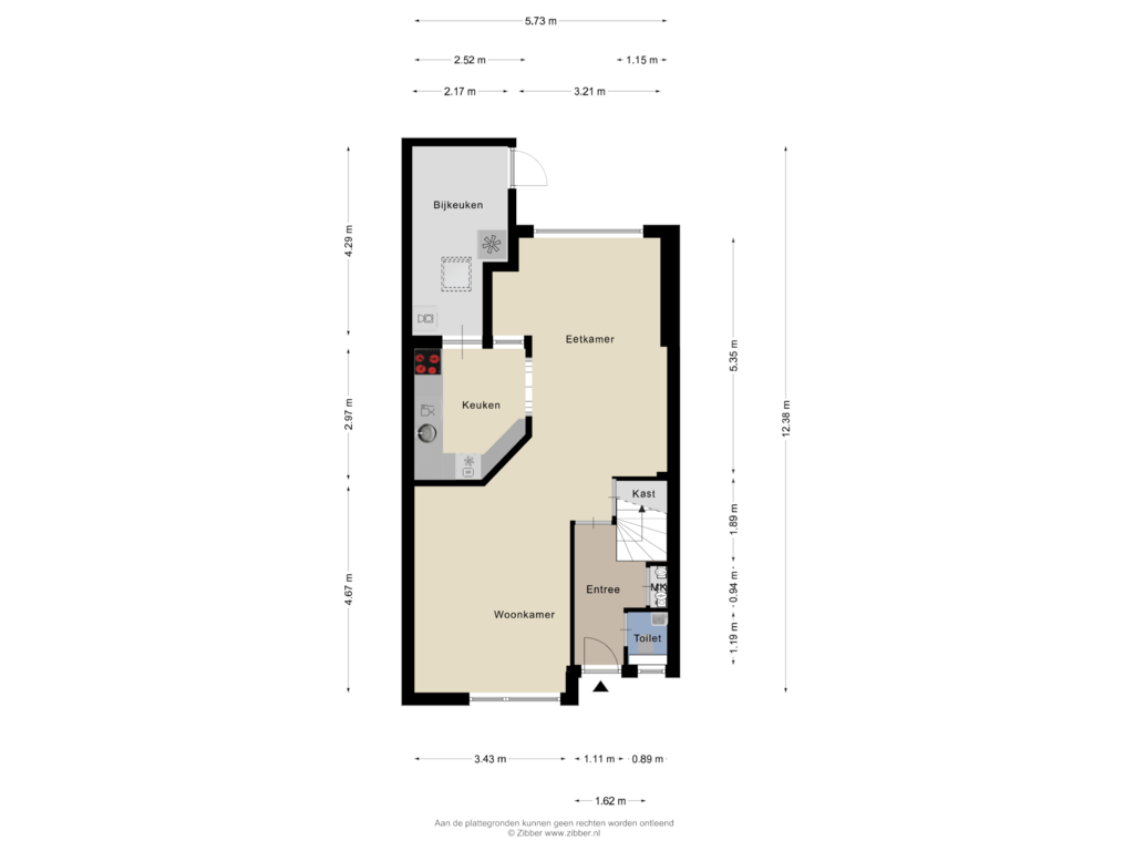 View floorplan of Begane grond of De Kamphof 1