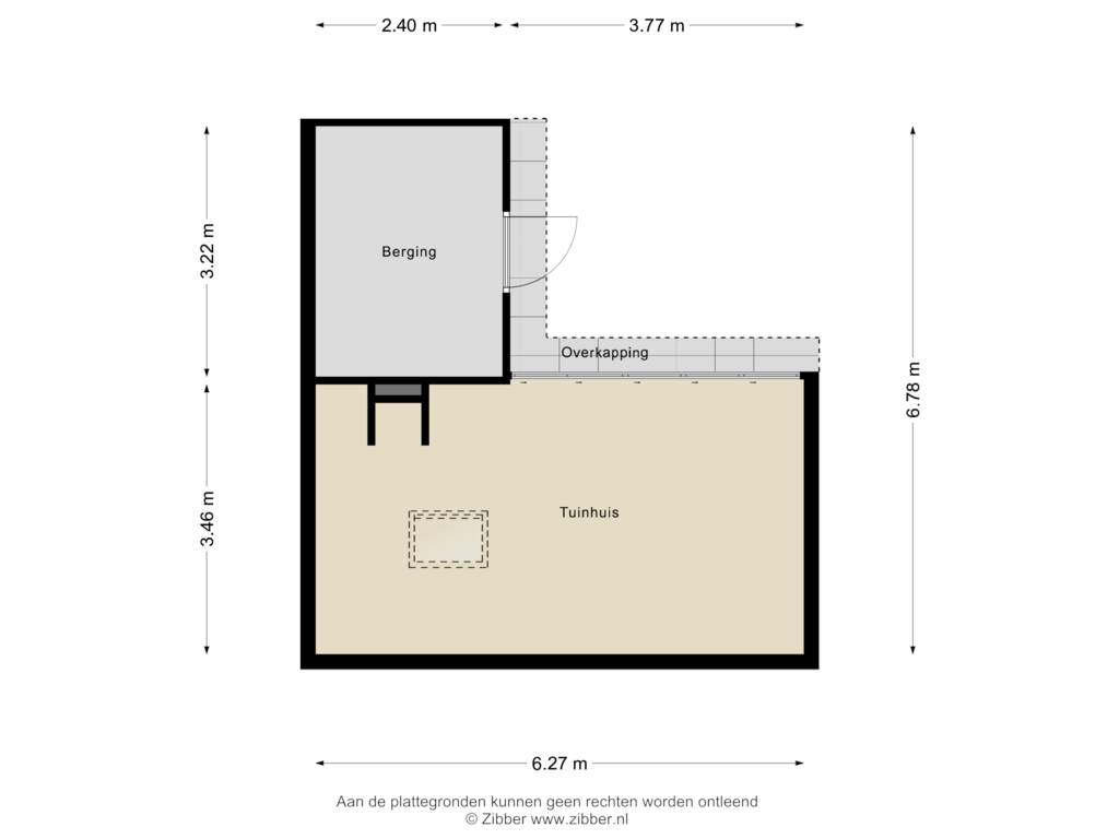 View floorplan of Tuinhuis of De Kamphof 1