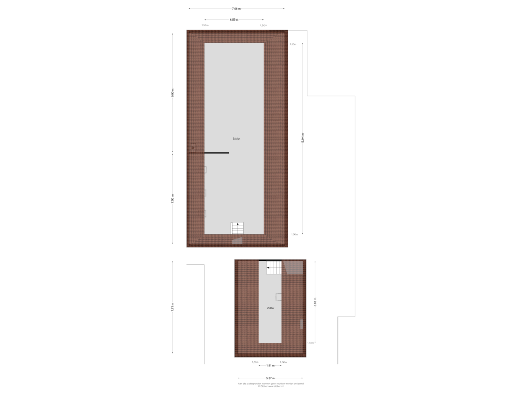 Bekijk plattegrond van Zolder van van Helomaweg 1