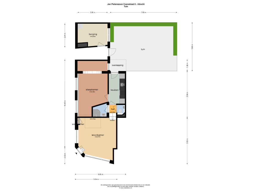 Bekijk plattegrond van TUIN van Jan Pieterszoon Coenstraat 6