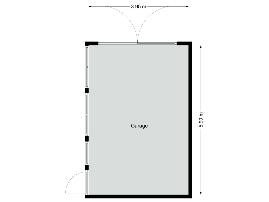 Bekijk plattegrond van Garage van Burgemeester Geradtsstraat 61