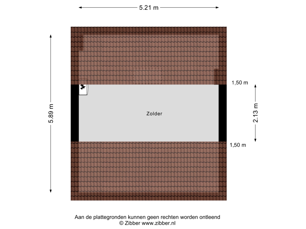 Bekijk plattegrond van Zolder van Julianaplein 9