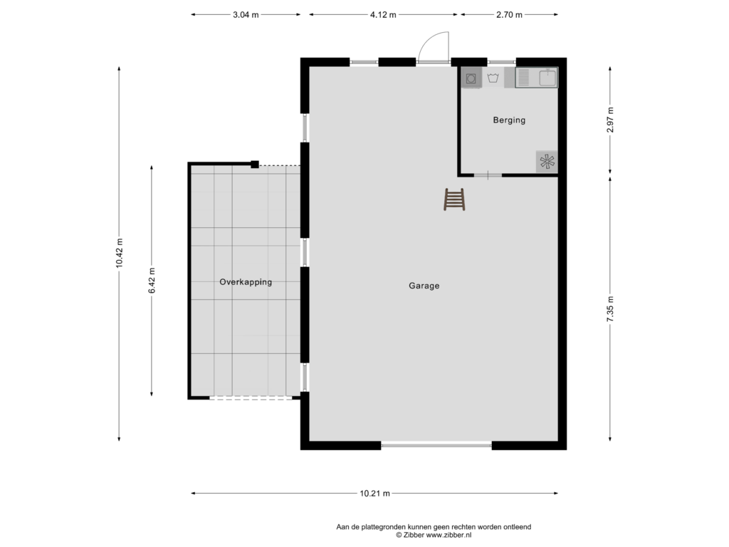 Bekijk plattegrond van Garage van Raadhuisstraat 31