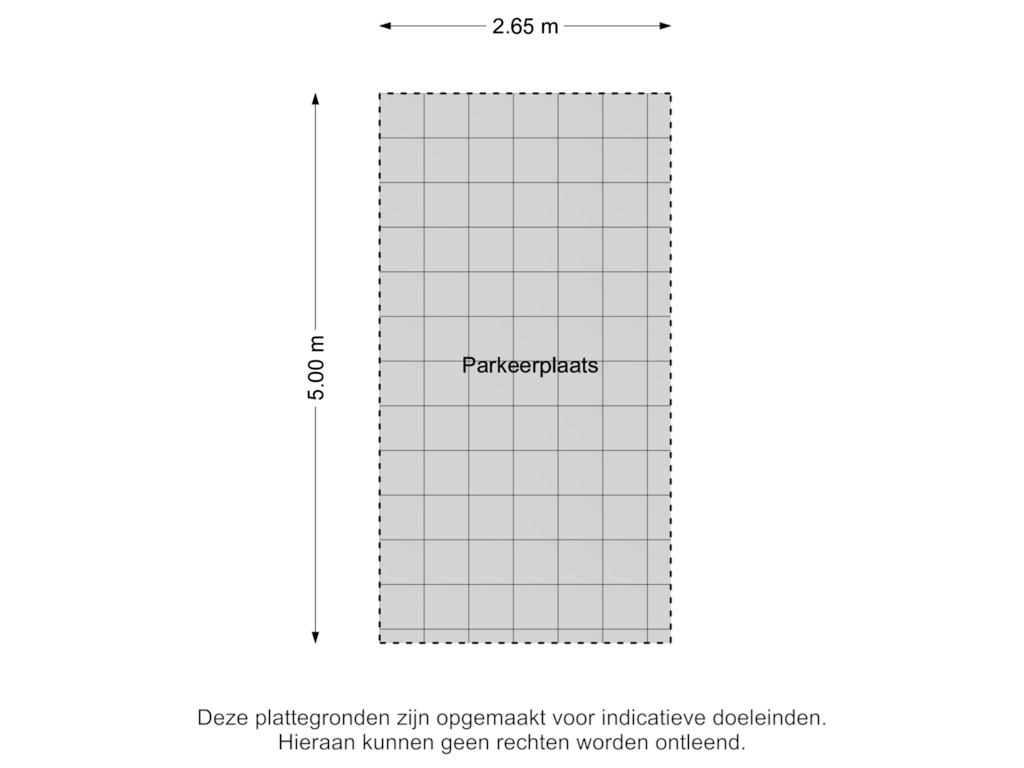 View floorplan of Parkeerplaats of Boompjes 55-M