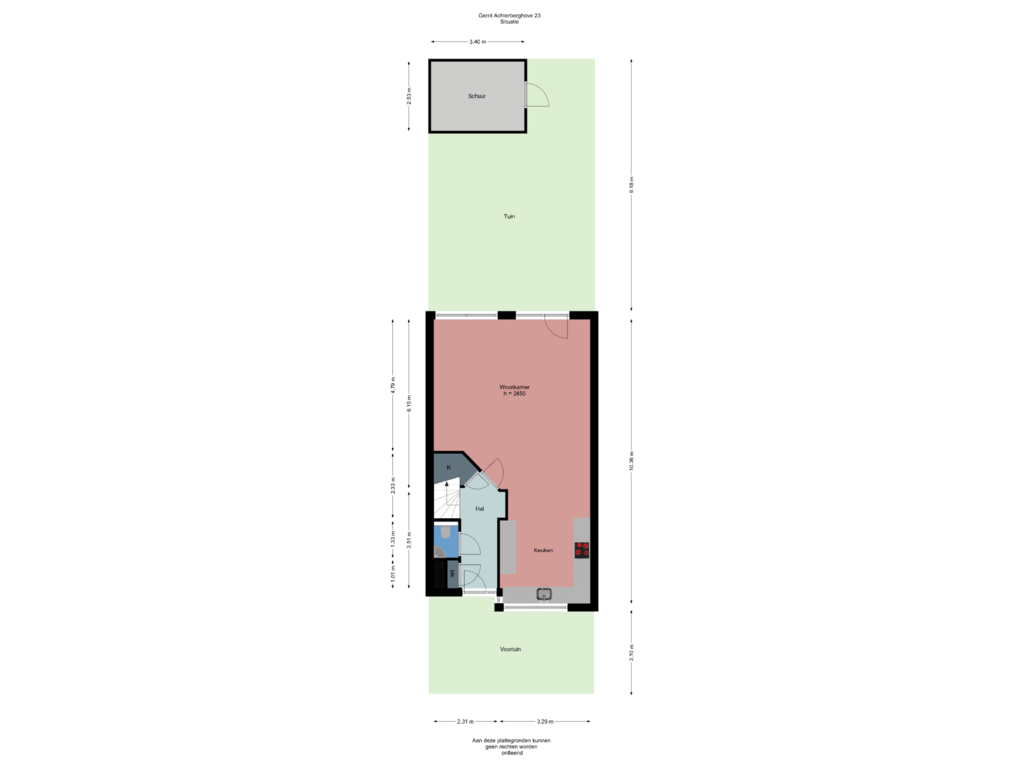 Bekijk plattegrond van Situatie van Gerrit Achterberghove 23