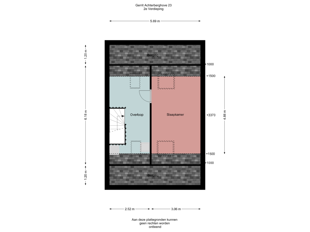 Bekijk plattegrond van 2e Verdieping van Gerrit Achterberghove 23