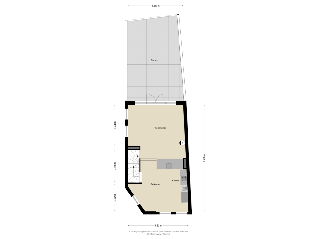 View floorplan of Eerste Verdieping of Beurdsestraat 30