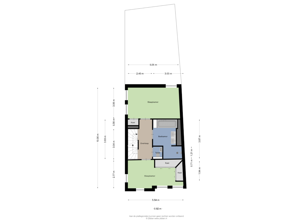 View floorplan of Tweede Verdieping of Beurdsestraat 30