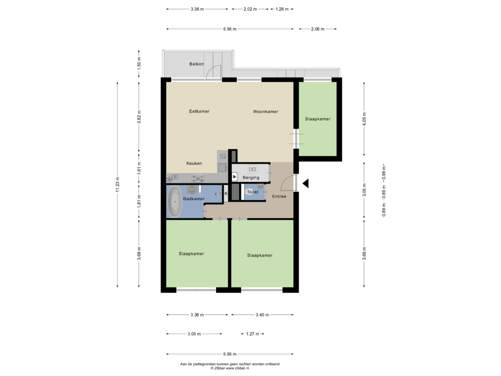 Bekijk plattegrond van Appartement van In de Poldermolen 19