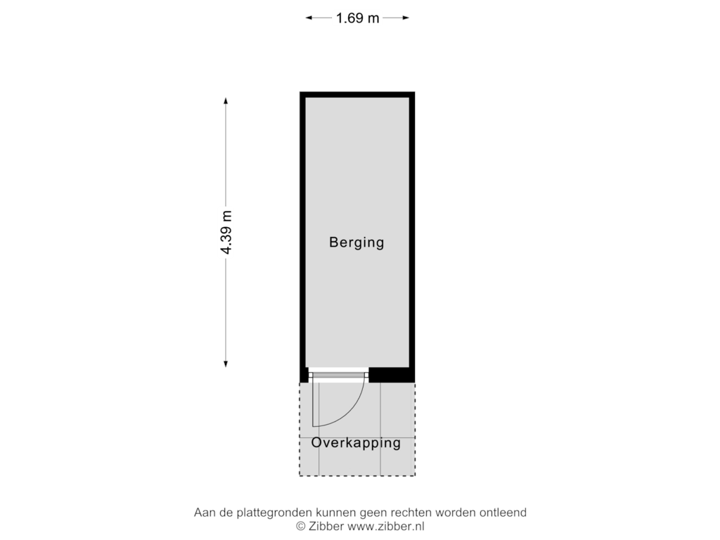 Bekijk plattegrond van Berging van In de Poldermolen 19