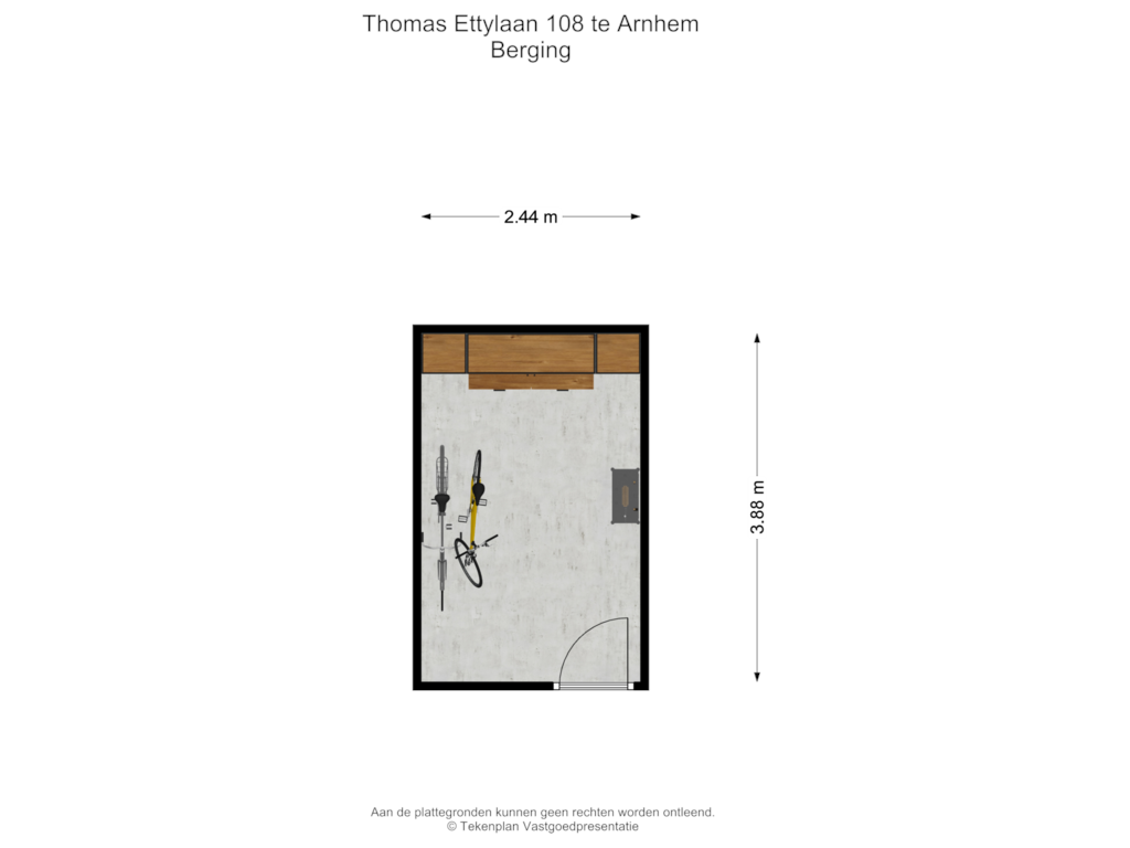 View floorplan of Berging of Thomas Ettylaan 108