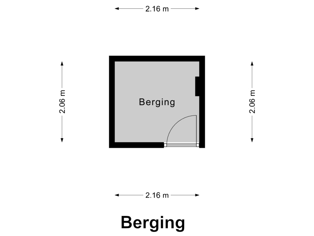 Bekijk plattegrond van Berging van Van Berlostraat 37