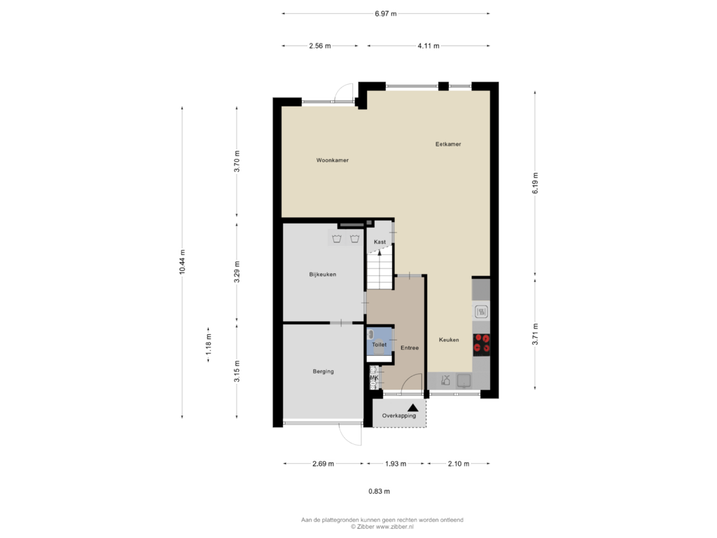 Bekijk plattegrond van Begane Grond van Farniastate 14