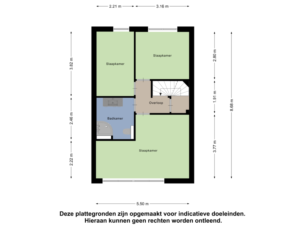 View floorplan of Eerste verdieping of Kruidheuvel 5