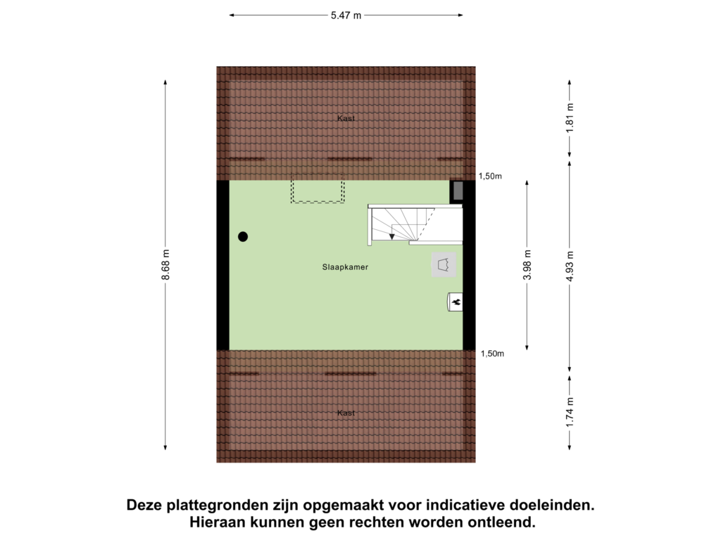 View floorplan of Tweede verdieping of Kruidheuvel 5