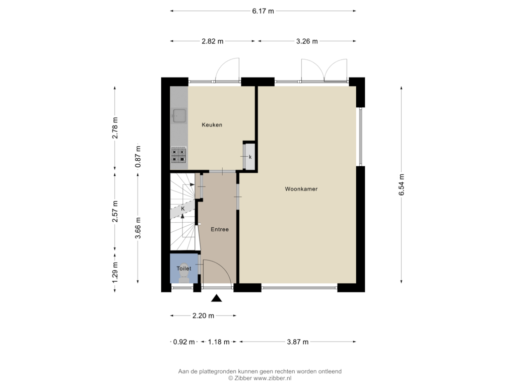 Bekijk plattegrond van Begane Grond van Elsstraat 5