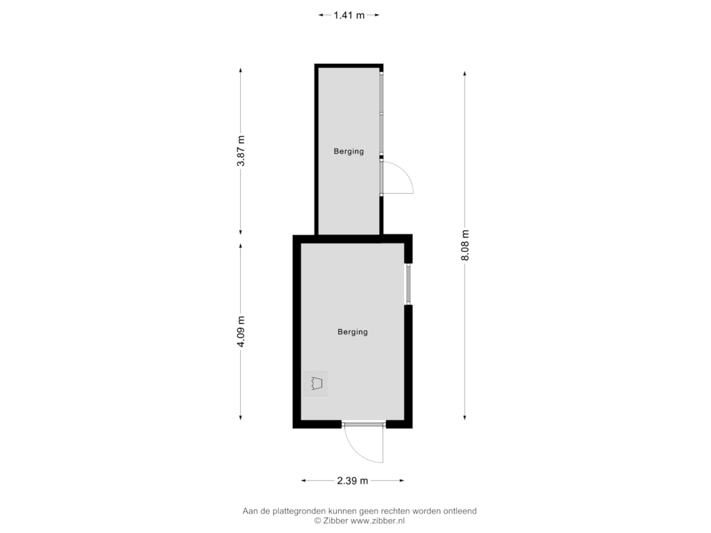 Bekijk plattegrond van Berging van Elsstraat 5