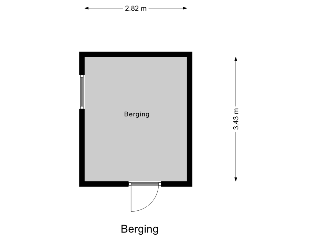 Bekijk plattegrond van Berging van Esdoornstraat 6