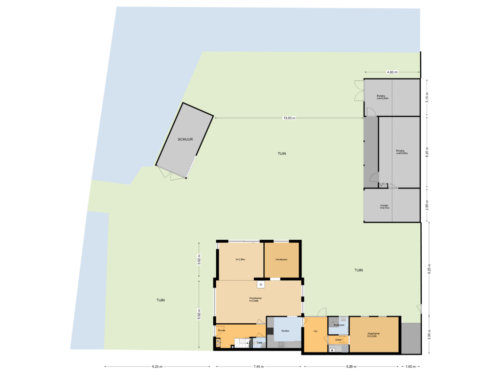 Bekijk plattegrond van Situatie van Middelburgseweg 3