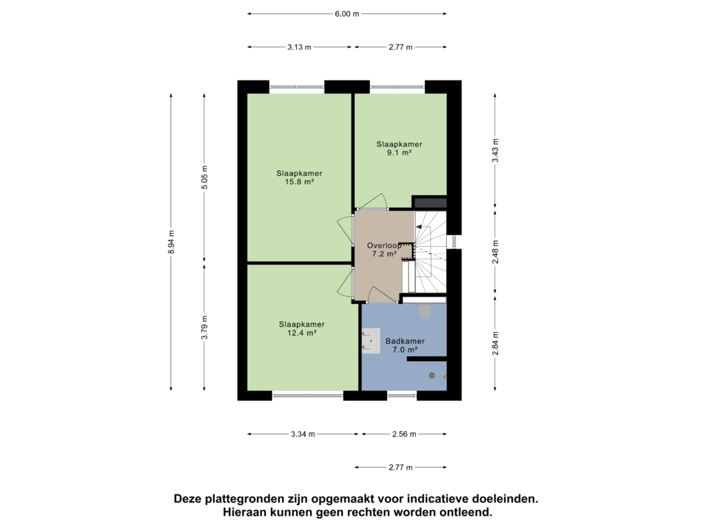 View floorplan of Eerste Verdieping of Lien Gisolfstraat 4