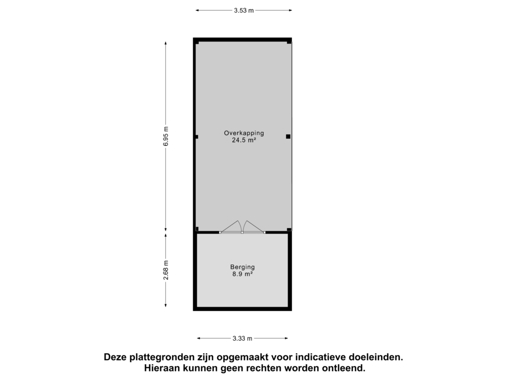 View floorplan of Berging of Lien Gisolfstraat 4