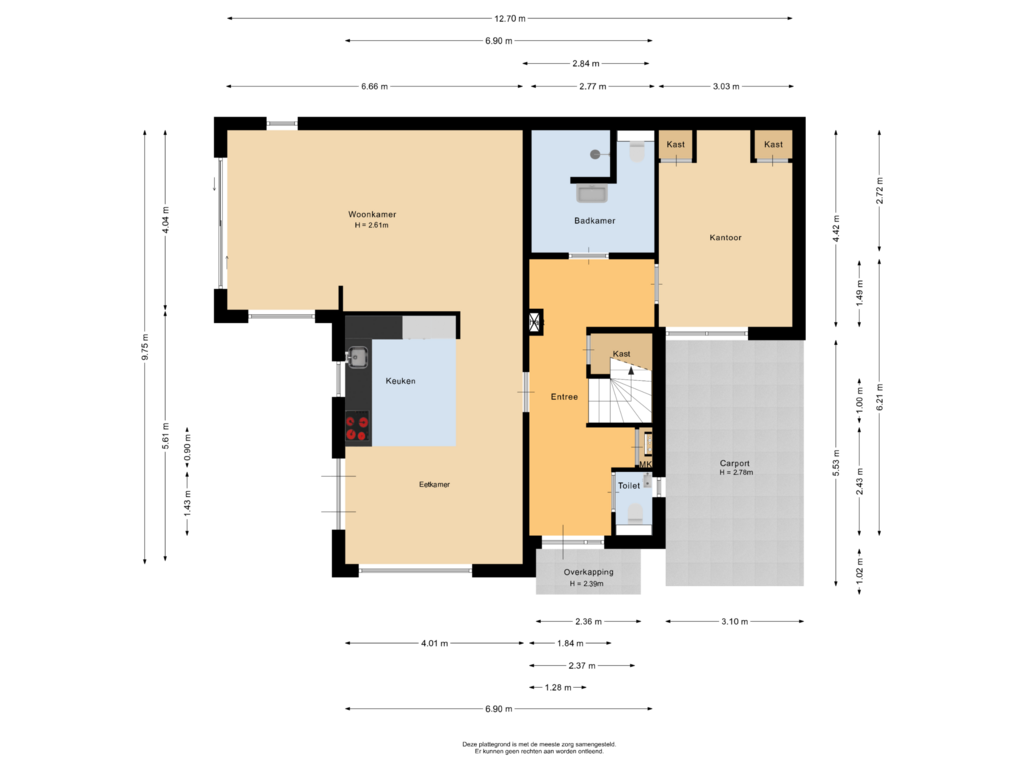 View floorplan of Begane grond of Het Fort 1