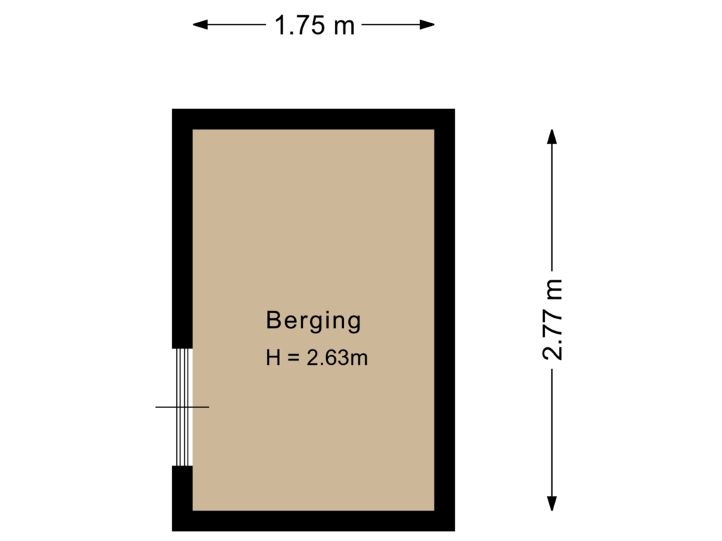 View floorplan of Berging of Het Fort 1