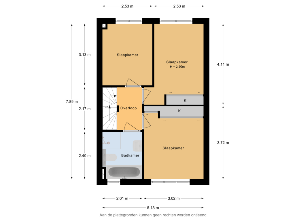 Bekijk plattegrond van 1e Verdieping van Steven Kraaijstraat 21