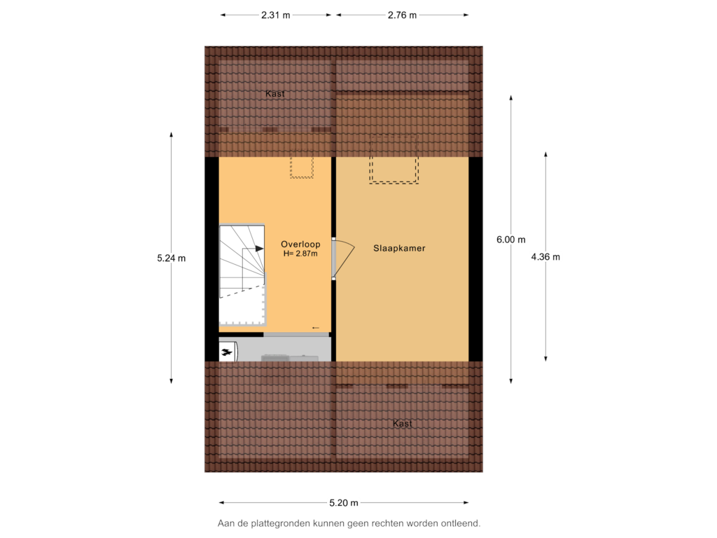 Bekijk plattegrond van 2e Verdieping van Steven Kraaijstraat 21