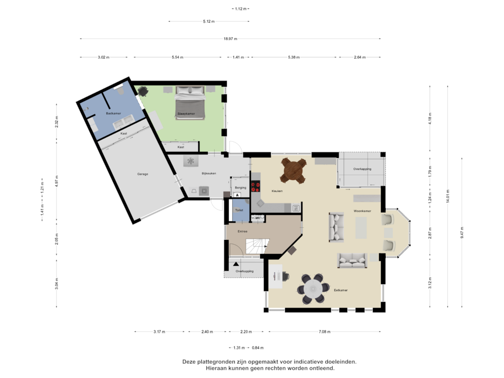 Bekijk plattegrond van Begane Grond van Cruyshof 14