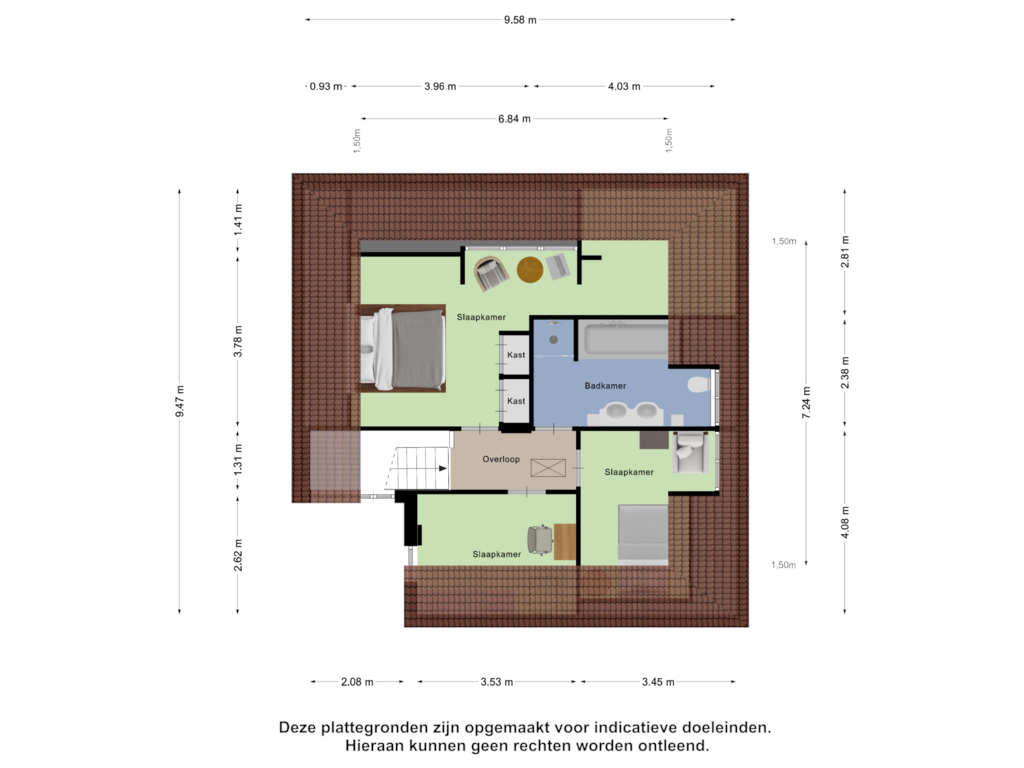 Bekijk plattegrond van Eerste Verdieping van Cruyshof 14