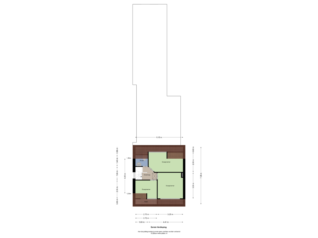 View floorplan of Eerste Verdieping of Hoofdstraat 243