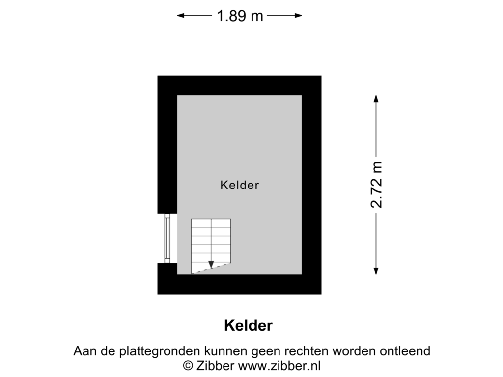 View floorplan of Kelder of Hoofdstraat 243