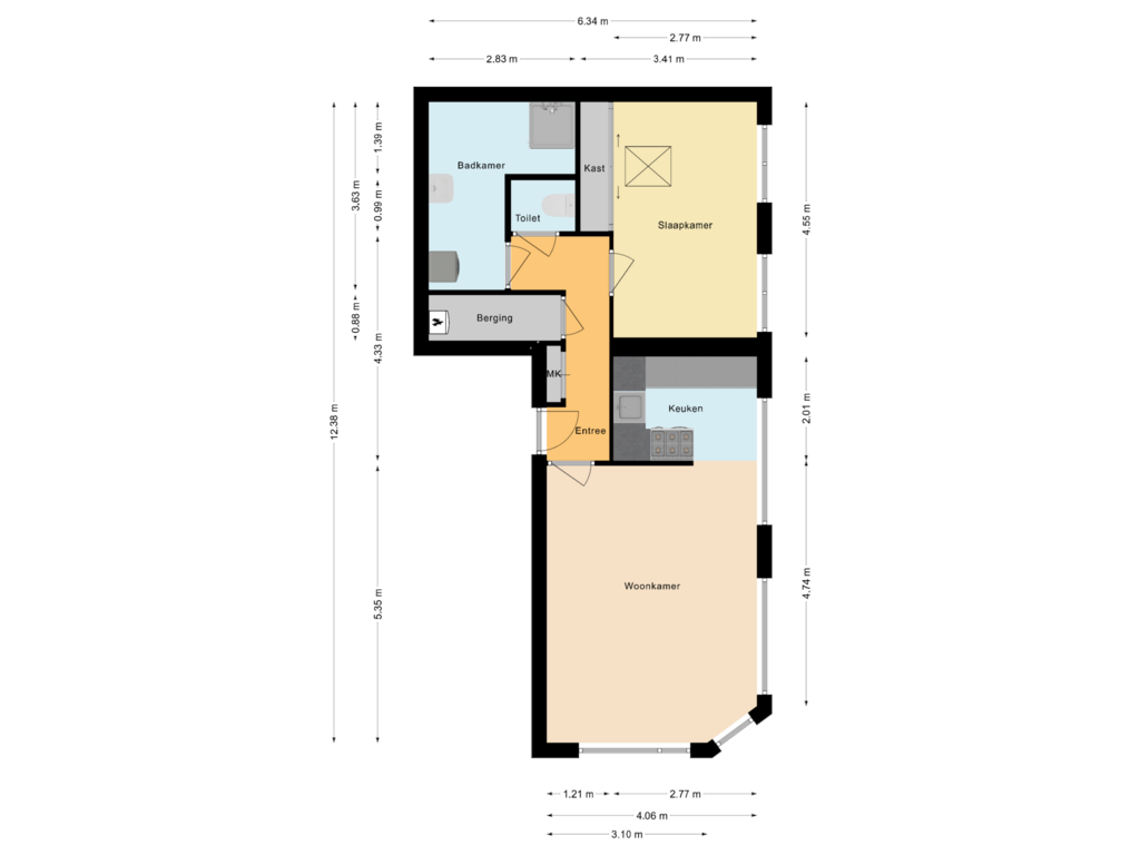 Bekijk plattegrond van Woning van Secretaris Varkevisserstraat 228