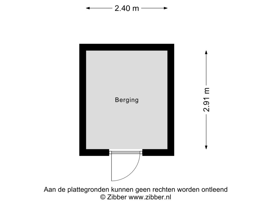 View floorplan of Berging of Willebrordusplein 28-E